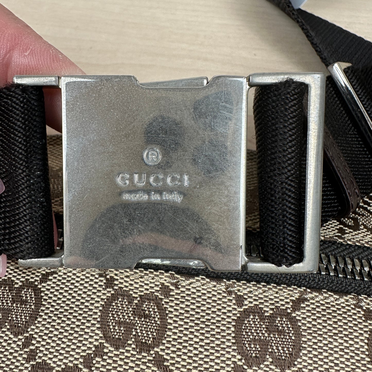 Gucci GG Original Canvas Belt Bag Dark brown