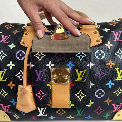 Louis Vuitton Limited Edition Murakami Speedy 30 Black Multicolor