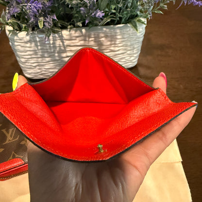 Daily Organizer Clutch Wallet in Cherry Red