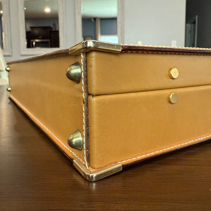 Beige/Brown Micro GG Hard Briefcase