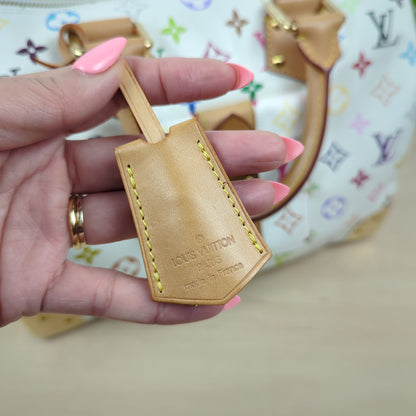 Louis Vuitton Murakami White Multicolor Monogram Speedy 30
