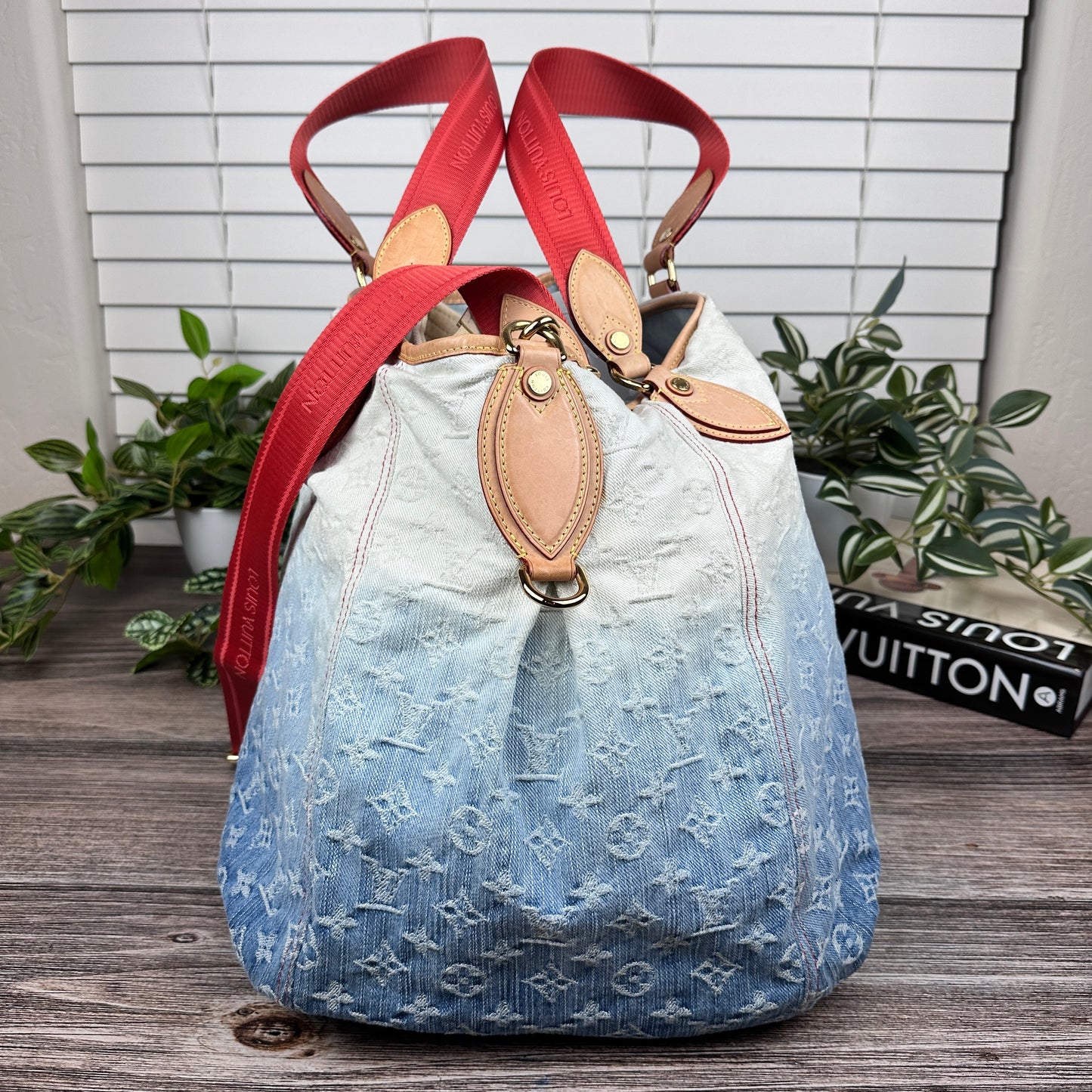 Louis Vuitton Limited Edition Blue Denim Sunlight Bag