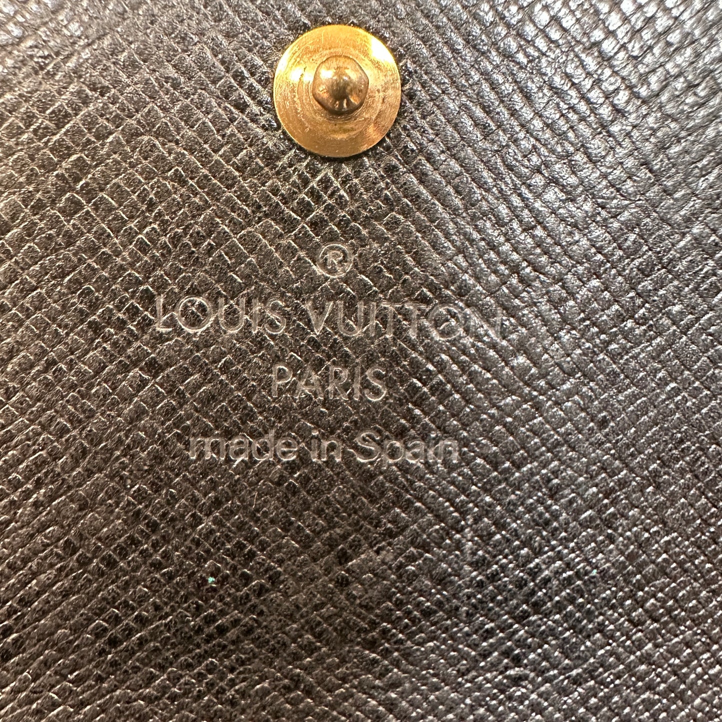 Louis Vuitton Black Epi Porte Tresor International Wallet