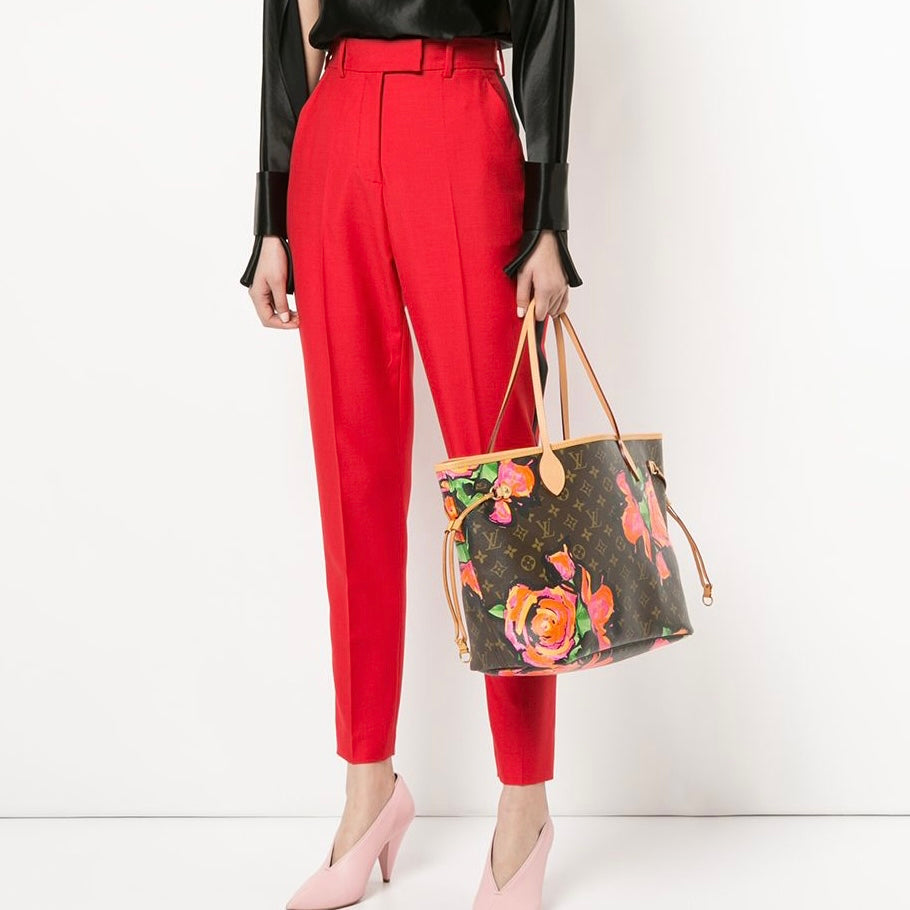 Louis Vuitton Limited Edition Stephen Sprouse Monogram Roses Neverfull MM
