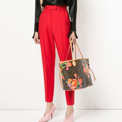 Louis Vuitton Limited Edition Stephen Sprouse Monogram Roses Neverfull MM