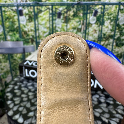 Chanel Tan Caviar Leather CC Compact Bifold Wallet