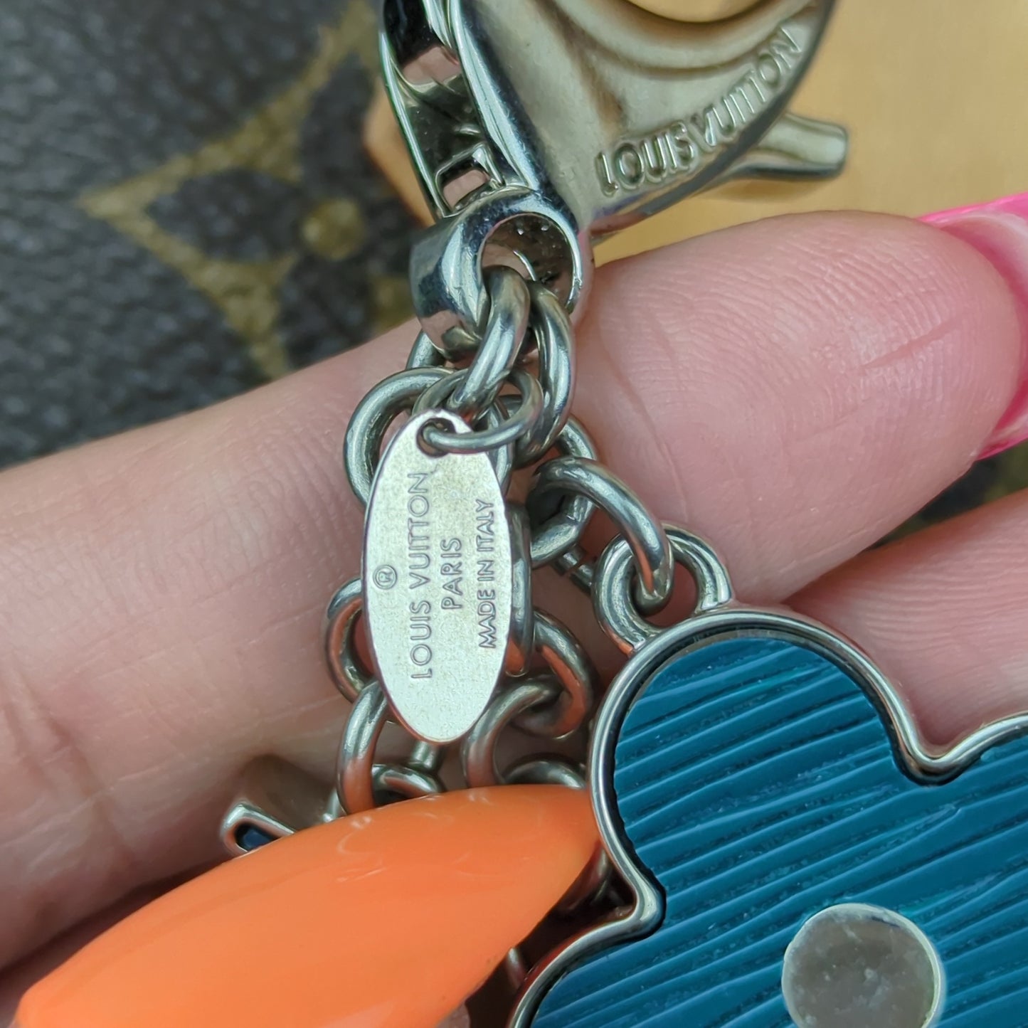 Cyan Fleur D'Epi Bag Charm