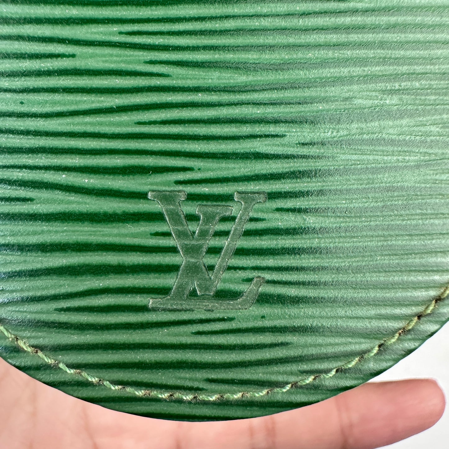 Louis Vuitton Jewelry Hard Case in Green Epi Leather