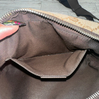 Gucci Original Monogram Belt Bag Dark Brown