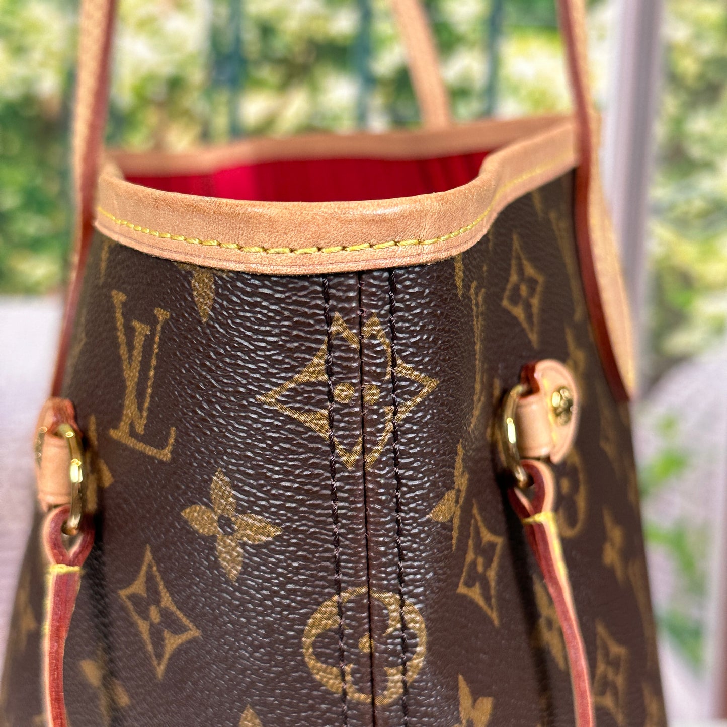Louis Vuitton Monogram Neverfull MM Cerise