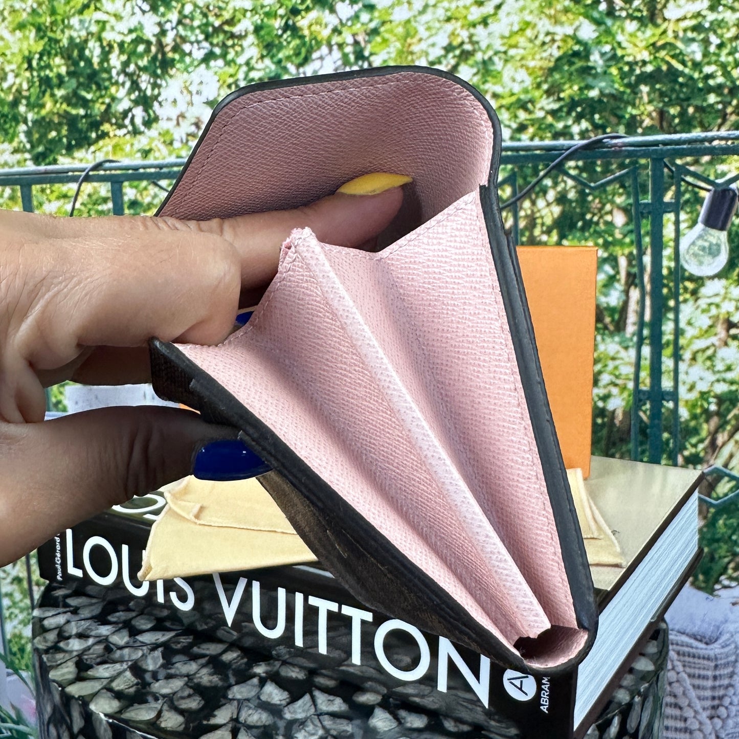 Louis Vuitton Damier Sarah Wallet Rose Ballerine