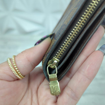 Louis Vuitton Damier Ebene Compact Bifold Zip Wallet