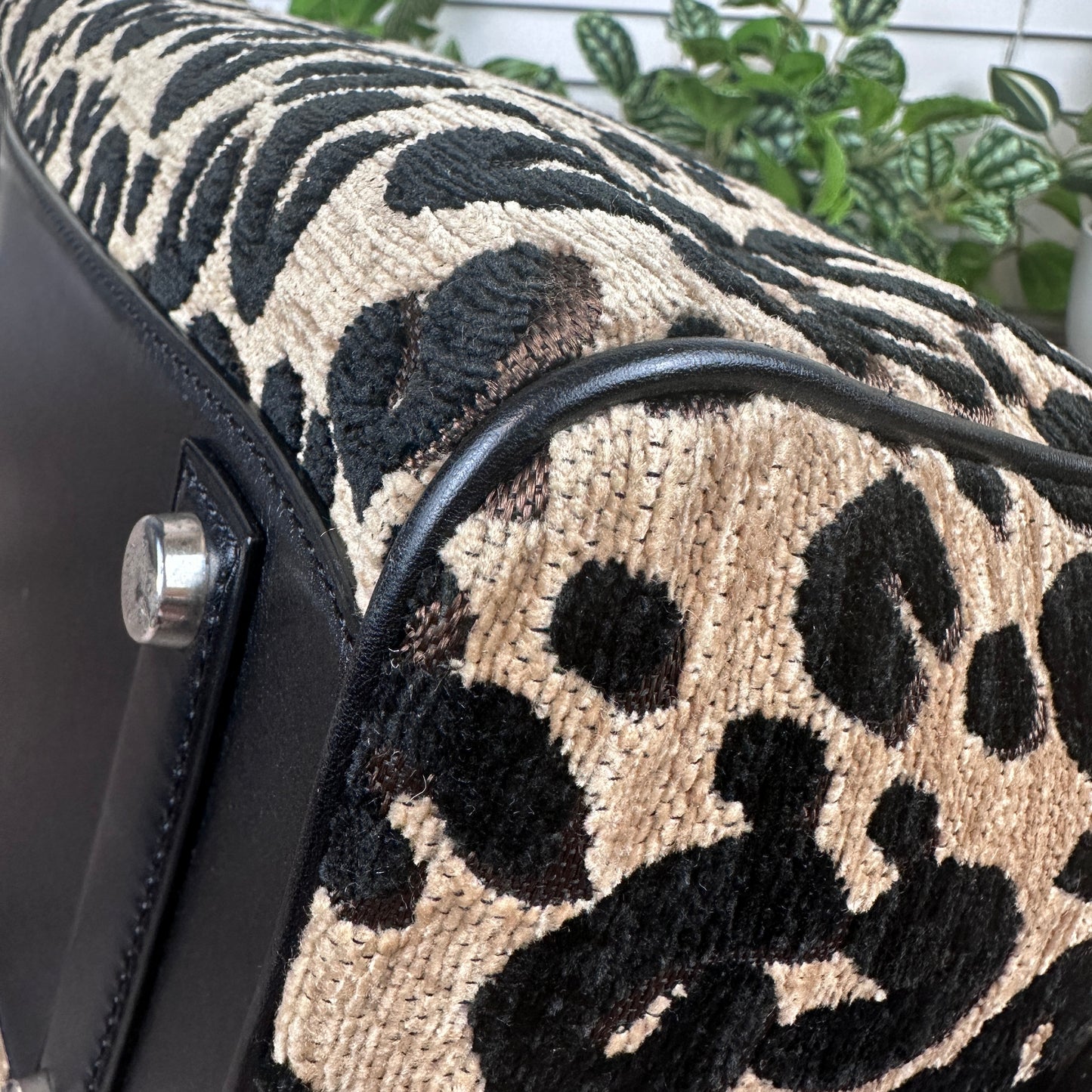 Louis Vuitton Limited Edition Stephen Sprouse Jacquard Velvet Leopard Print Speedy