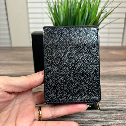 Chanel Vintage Caviar Cigarette Case Black