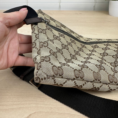 Gucci GG Original Canvas Belt Bag Dark brown