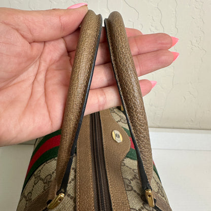 Gucci Vintage Supreme Sherry Boston Bag