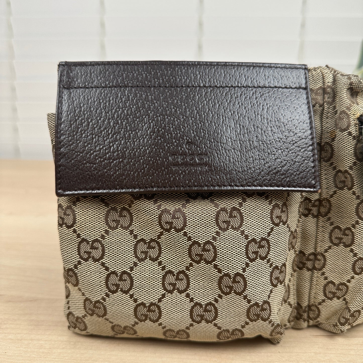 Gucci GG Original Canvas Belt Bag Dark brown