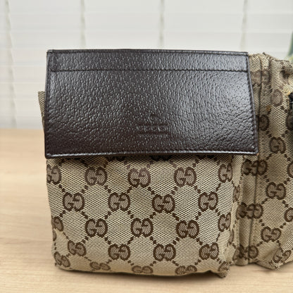 Gucci GG Original Canvas Belt Bag Dark brown
