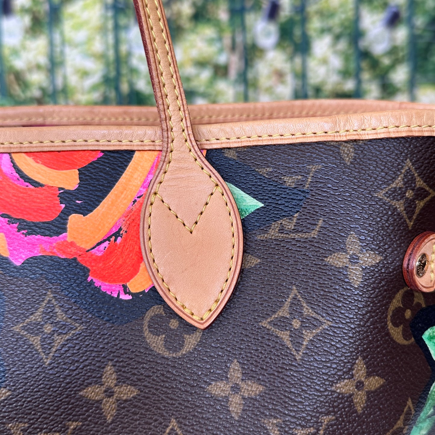 Louis Vuitton Limited Edition Stephen Sprouse Monogram Roses Neverfull MM