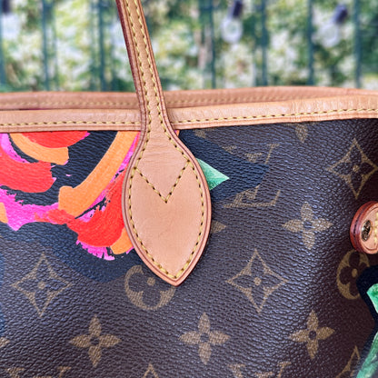 Louis Vuitton Limited Edition Stephen Sprouse Monogram Roses Neverfull MM
