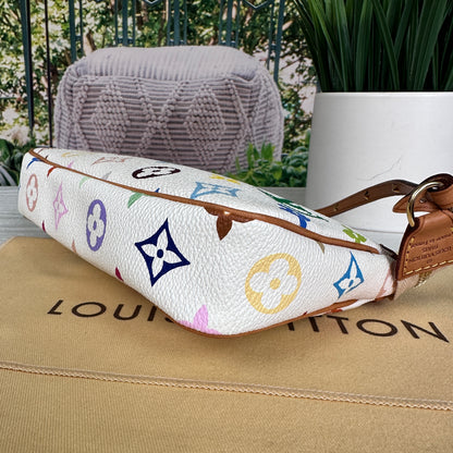 Louis Vuitton Murakami White Multicolor Pochette Accessories