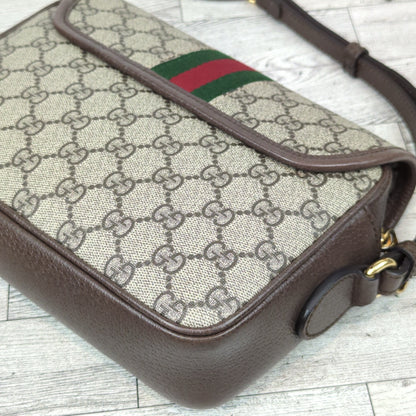 Gucci Embossed Initials Ophidia Shoulder Bag