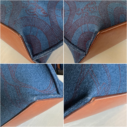 Hermes Blue Karimi MM Tote