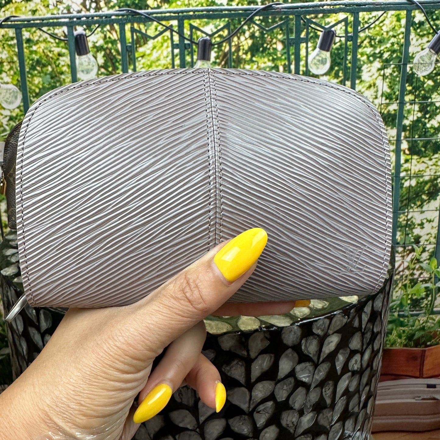 Louis Vuitton Lilac Epi Leather Demi-Lune Zip Wallet