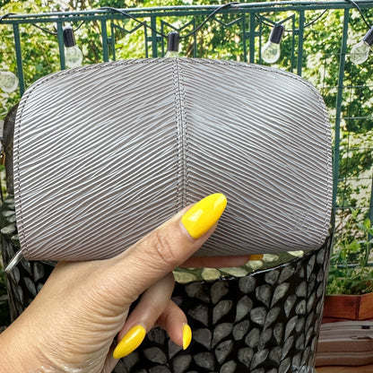 Louis Vuitton Lilac Epi Leather Demi-Lune Zip Wallet