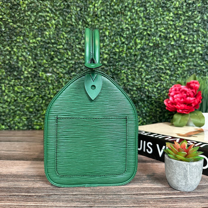 Louis Vuitton Speedy 25 Borneo Green Epi Leather