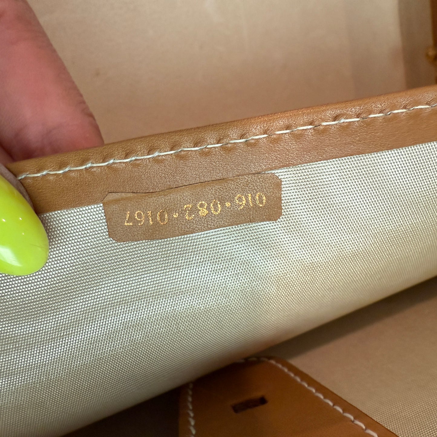 Beige/Brown Micro GG Hard Briefcase
