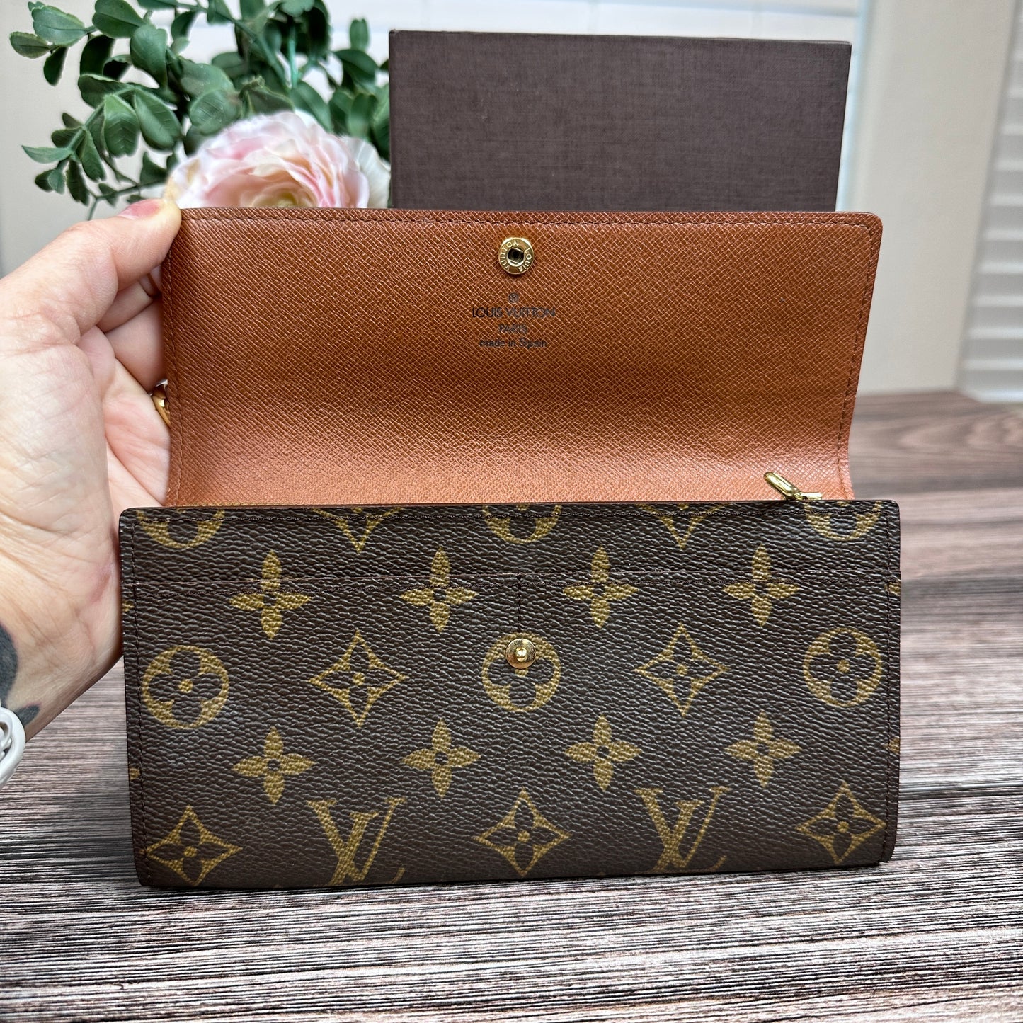 Louis Vuitton Monogram Sarah Wallet Old Model