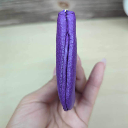Gucci Purple Pebbled Calfskin Soho Key Case