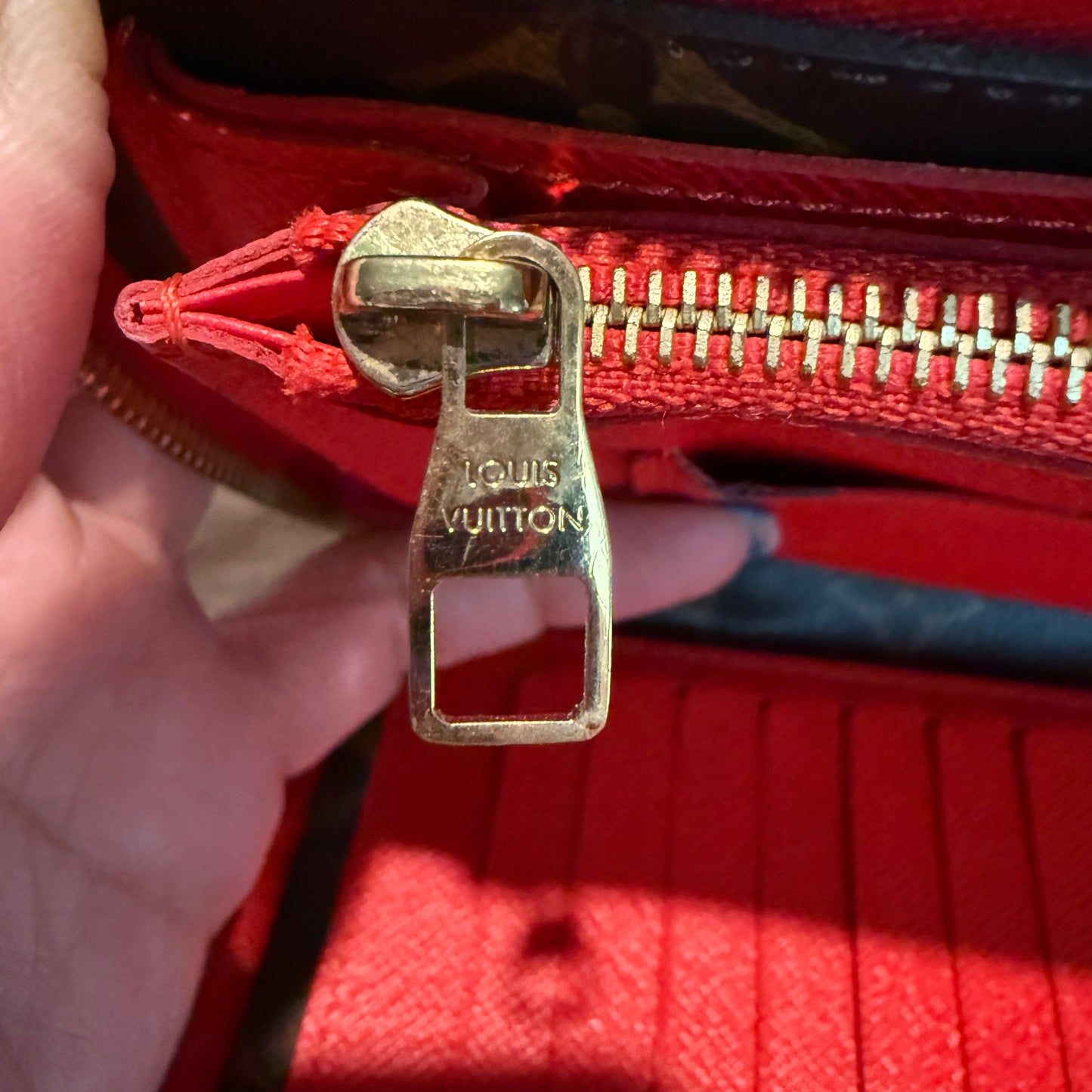 Daily Organizer Clutch Wallet in Cherry Red