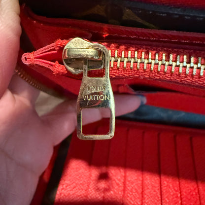 Daily Organizer Clutch Wallet in Cherry Red