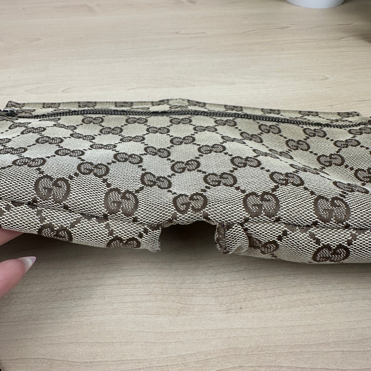 Gucci GG Original Canvas Belt Bag Dark brown