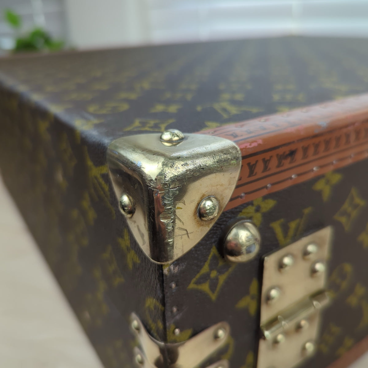 Louis Vuitton Vintage 1960 Monogram Bisten 60 Trunk