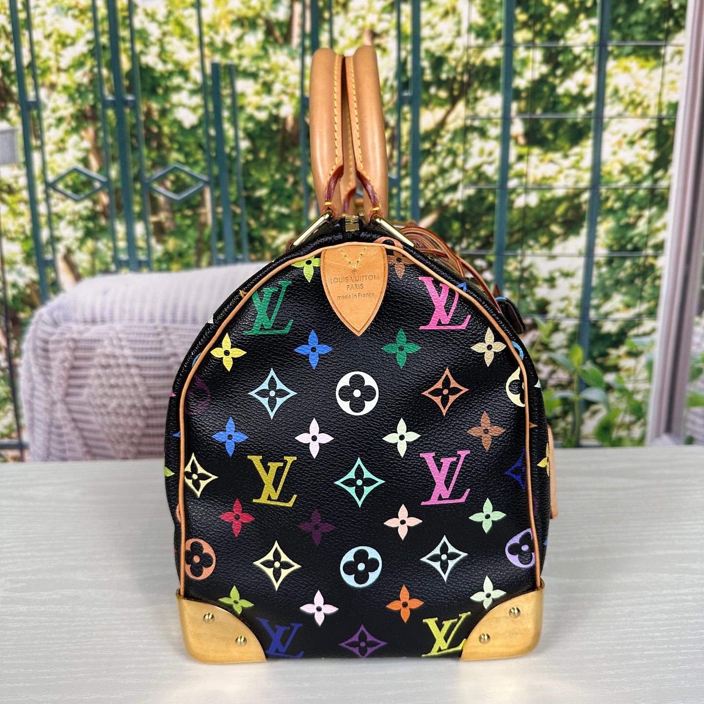 Louis Vuitton Limited Edition Murakami Black Multicolor Speedy 30