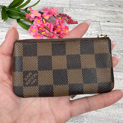 Louis Vuitton Damier Ebene Key Cles Pouch