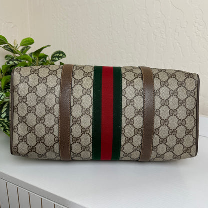Gucci Vintage Supreme Sherry Boston Bag
