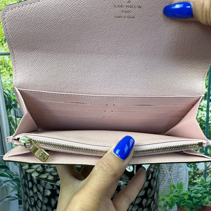 Louis Vuitton Damier Sarah Wallet Rose Ballerine