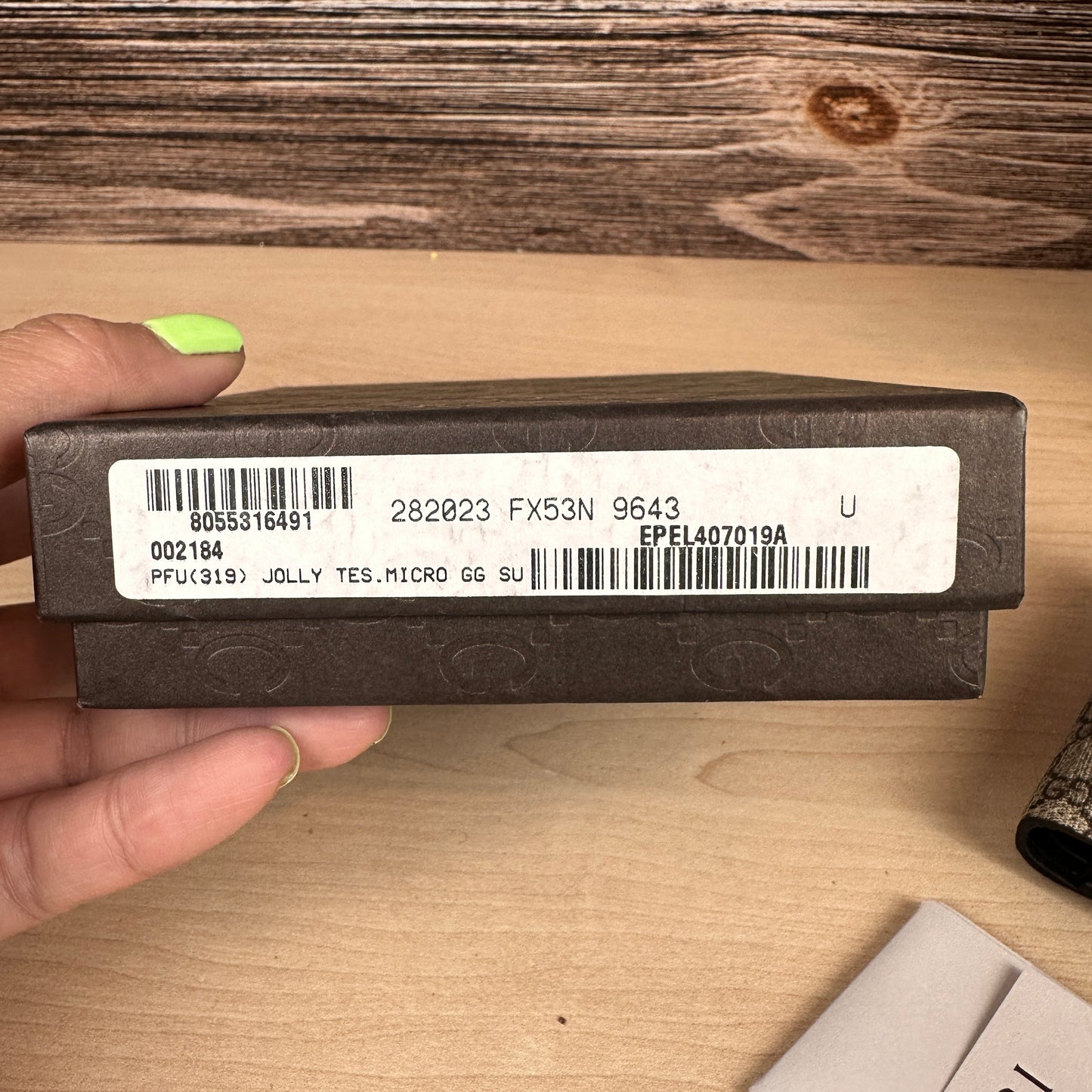 Gucci Micro GG Unisex Bifold Wallet Brown