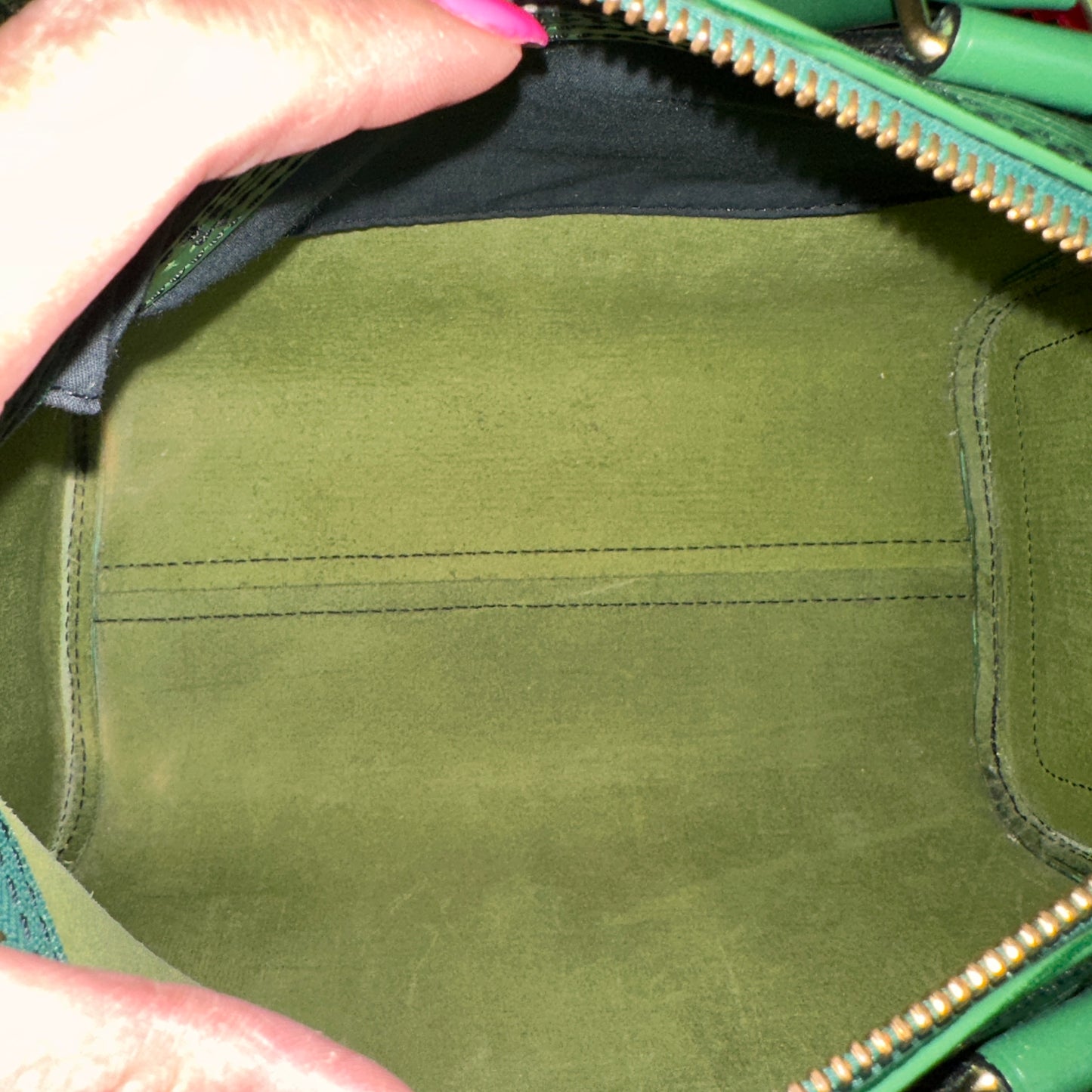 Louis Vuitton Speedy 25 Borneo Green Epi Leather
