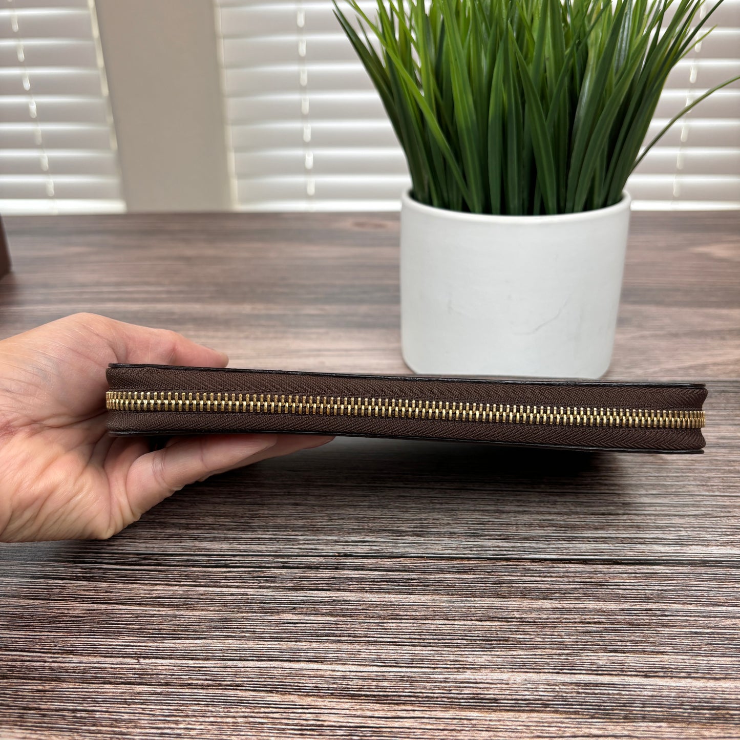 Louis Vuitton XL Zippy Organizer Damier Ebene
