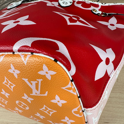 Louis Vuitton Giant Monogram Canvas Neverfull MM Rouge