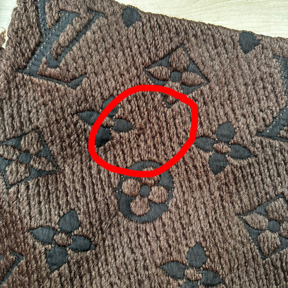 Louis Vuitton Logomania Scarf Brown
