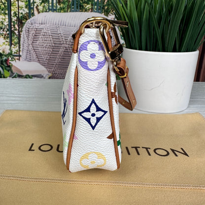 Louis Vuitton Murakami White Multicolor Pochette Accessories