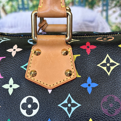 Louis Vuitton Murakami Black Multicolor Speedy 30