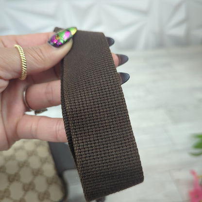 Gucci Original Monogram Belt Bag Dark Brown
