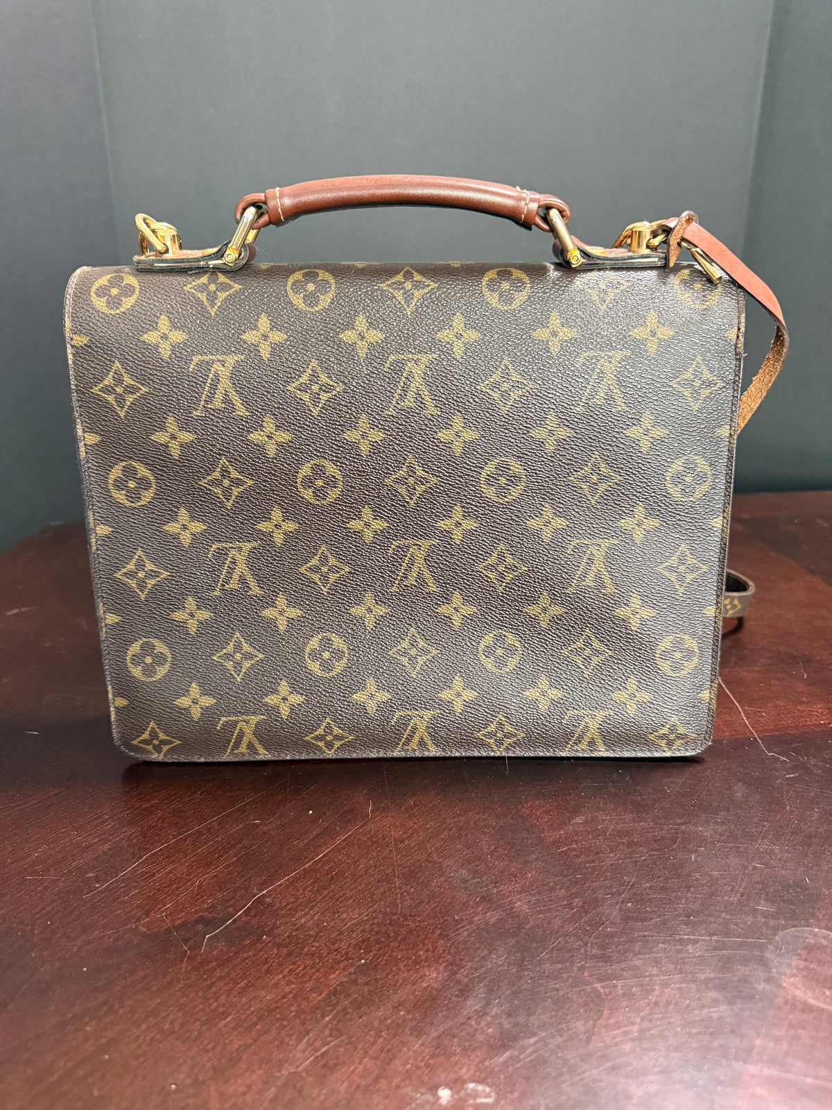 Bumble Monceau 28 w/Monogram Canvas Shoulder Strap with Comfort Pad
